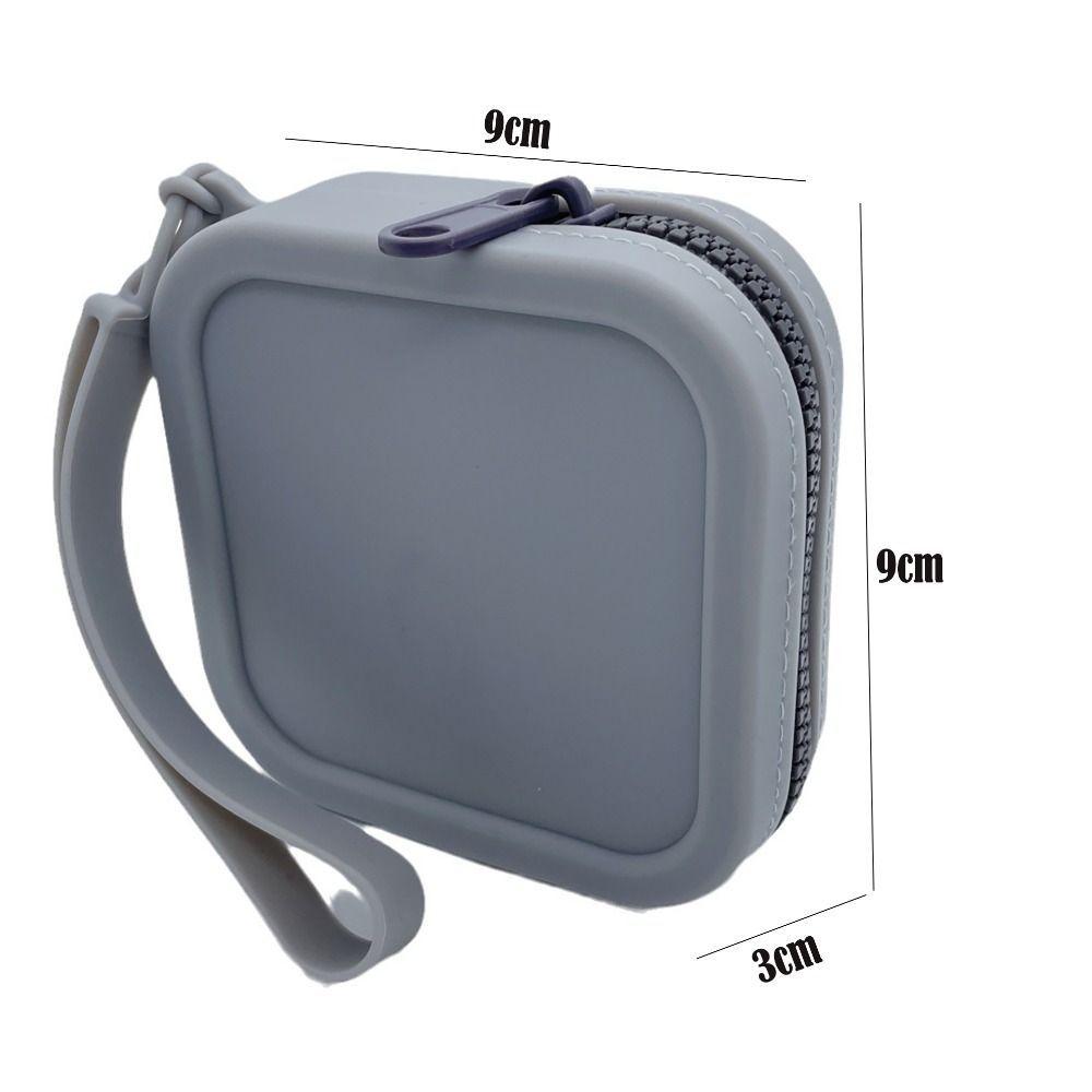 Vintage Organizer Portfel Portmonetka Wodoodporny Zamek Błyskawiczny Torba na Słuchawki Saszetka Podróżna