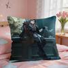 Genshin Impact Wriothesley Cute Cushion Cover Square Short Plush Pillow Case Living Room Sofa Home Decor Funda X