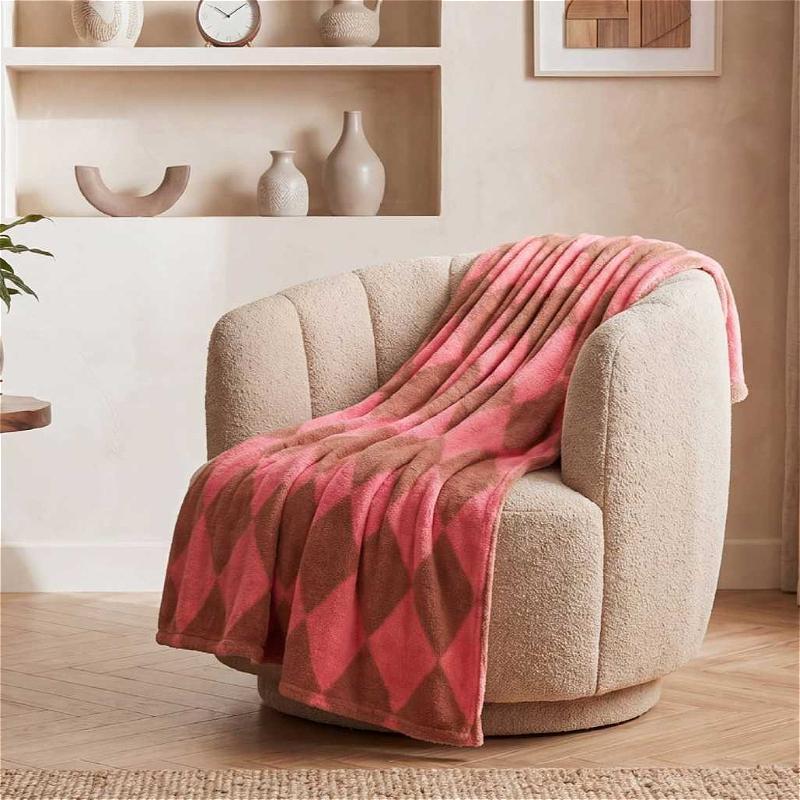 Thickened Blanket, Retro Loop Velvet Blanket, Dormitory Nap Blanket, Office Blanket, Machine Washable