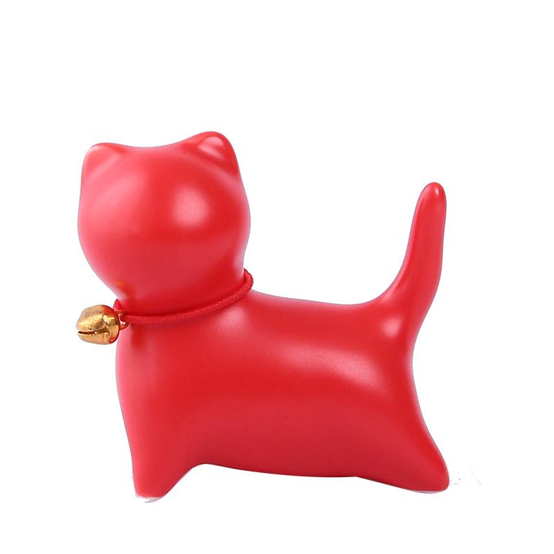 Creative Cute Modern Handicraft Ceramic Cat Figurine Garden Accessories Tea Pet Table Decor