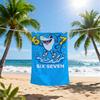 1PC Blue 67 Shark Beach Towel Suitable for Beach Vacation Camping Pool Yoga Beach Quick Water Absorption Summer Gift for Friends