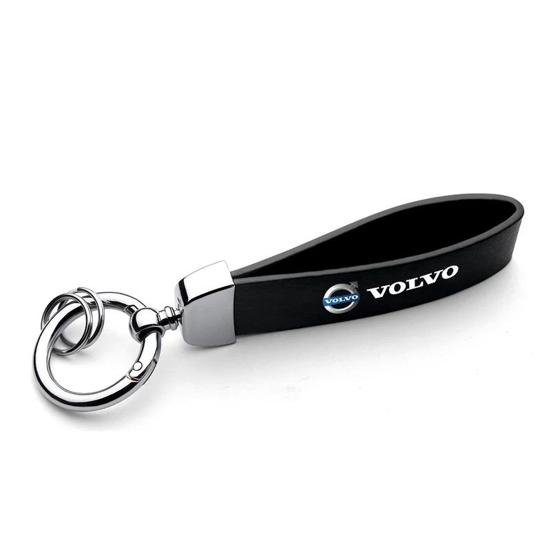 Pour Volvo XC60 V40 S60 V50 V60 C30 Porte-clés en cuir PU souple Porte-clés Métal à suspendre à la taille Organisateur Pour Petits Cadeaux Créatifs