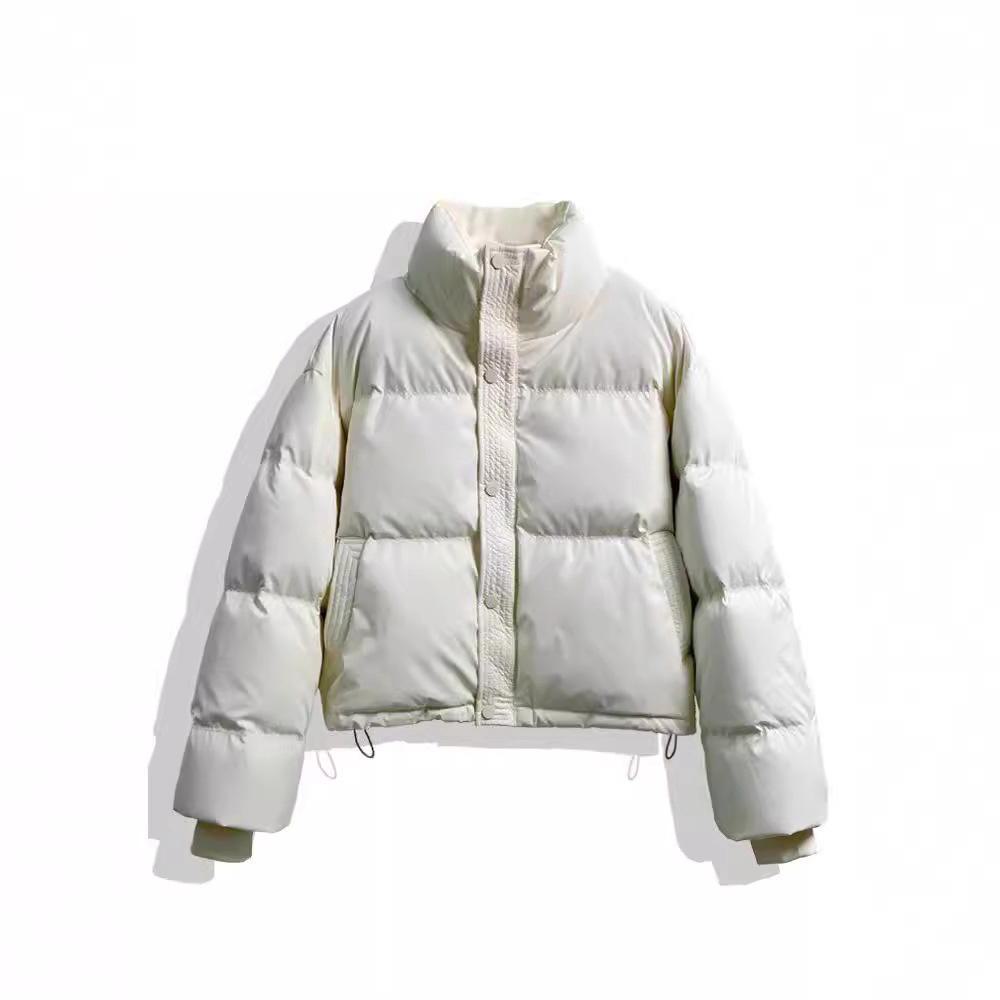 Women's 2024 Short Style Loose Thickened PU Leather and Cotton Jacket