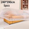 5 Pieces Plastic Bed Dust Covers Elastic Edged Oversized Anti-spill Protector for Home Renovation Furniture Storage