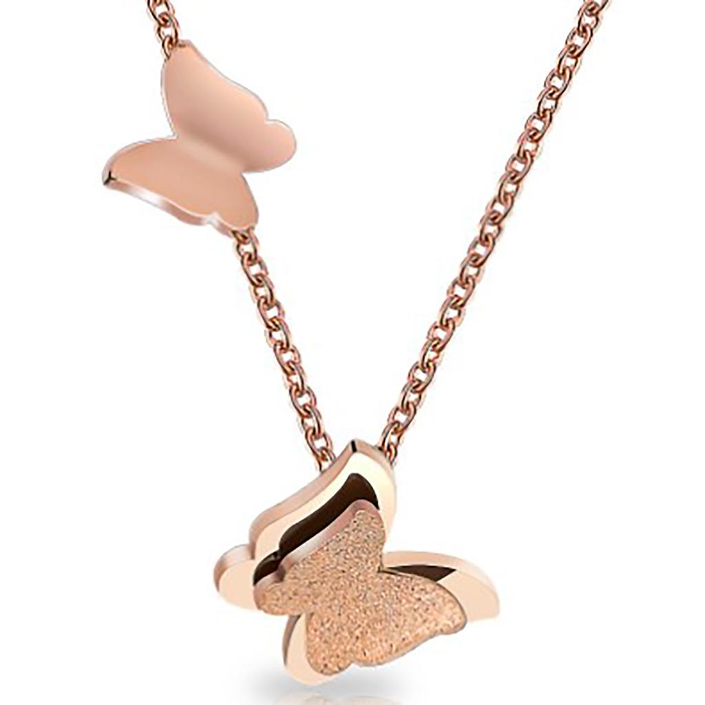 Schmetterlingskette Leicht Wunderschön Schlicht Titanstahl Schmetterlingskette für Damen