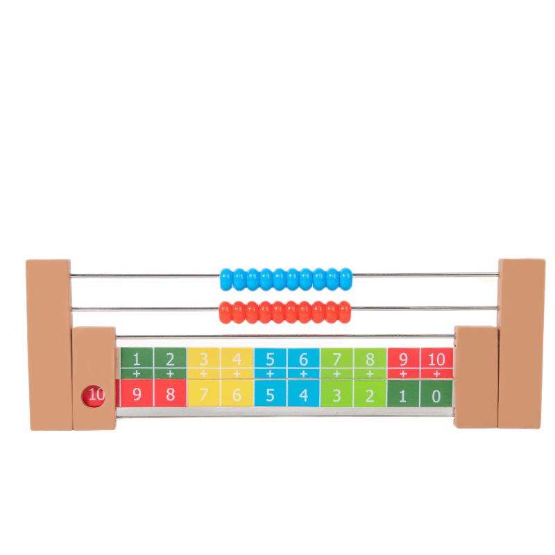 Wooden Abacus Math Tool for Kids: Addition 1-10 & 1-20 Early Learning Toy