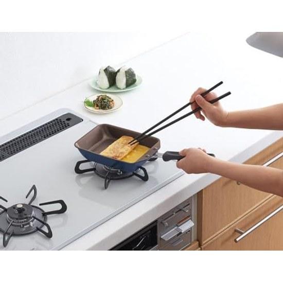 Thermos Durable Series Tamagoyaki Frying Pan 13cm Navy Gas Stove Only Non-Stick Coating PFOA PFOS Free Lightweight Model KFI-013E NVY
