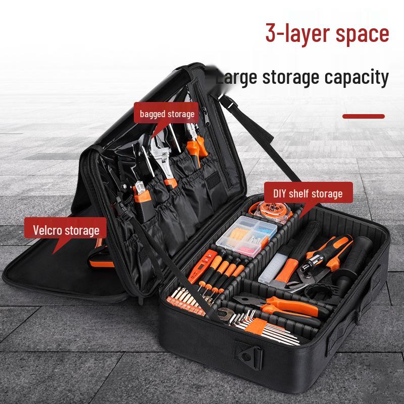 Large Wear-Resistant Portable Oxford Cloth Electrician Tool Bag