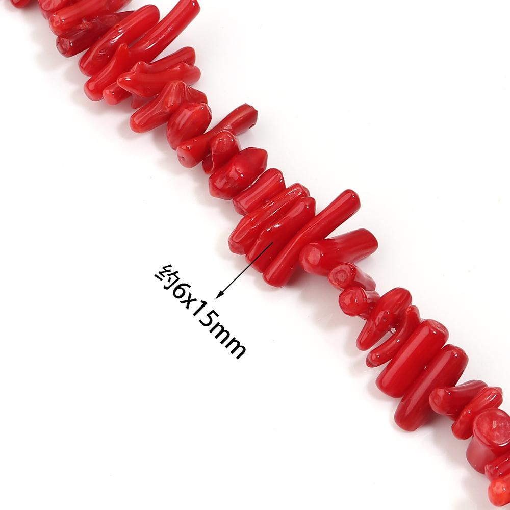 Natural Stone Coral Beads 6x15mm Irregular Shape Loose Spacer Stone Beads for Jewelry Making DIY Necklace Bracelets Accessoires