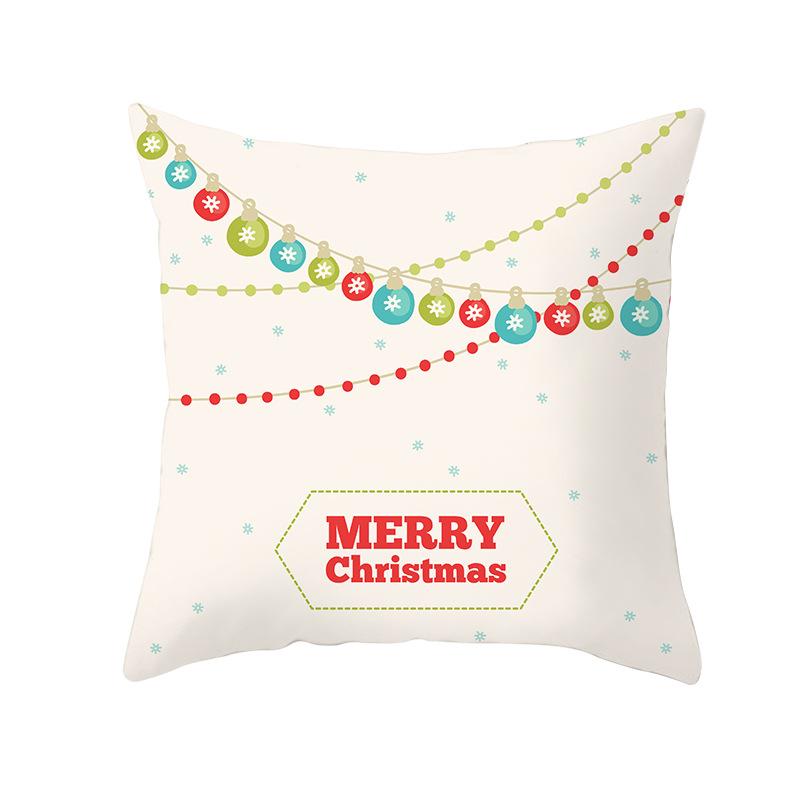 

New Christmas Pillowcase Festive Home Decoration Car Sofa Pillowcase 45*45cm