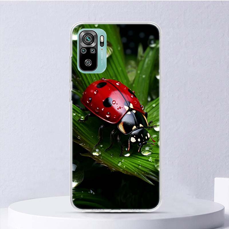 Insect Seven-Star ladybug Soft Case For Xiaomi Redmi Note 14 14S 13 12S 11S 10S 12 11 10 Phone Cover 11T 11E Pro Plus 9 9S Shell