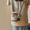 Mrs. Qiao Handbag Women's 2025 New Fashion Bucket Bag Small Crossbody Handbag Cylinder Bag Vintage Women's Bag