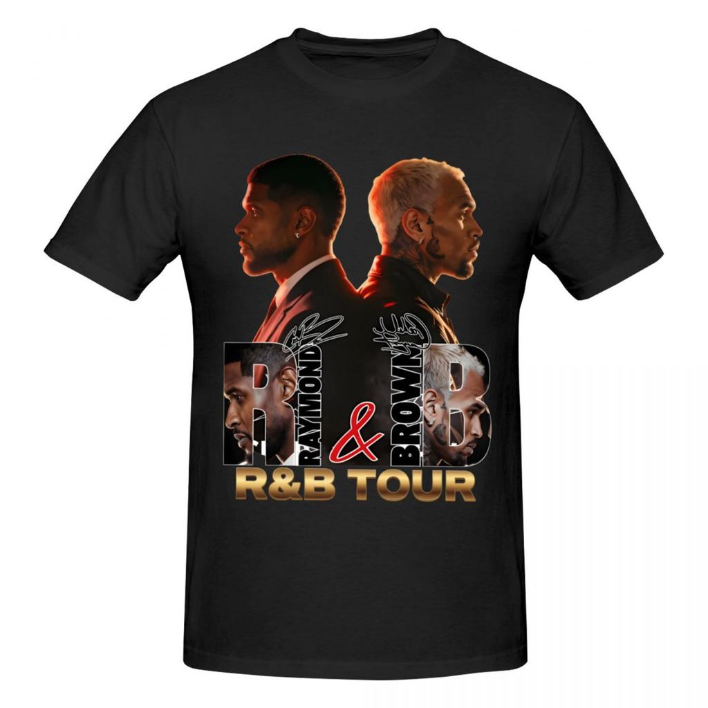Chris Brown And Usher The Rb Tour 2026 Trending T Shirts Graphic Y2k Gifts Cotton Unisex Wounisex Tshirt Clothes