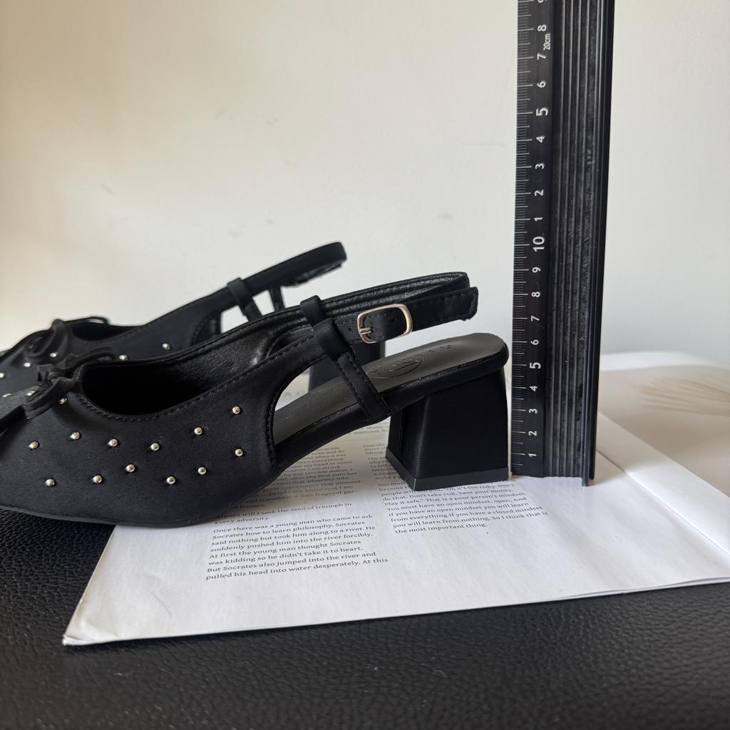 New Summer Butterfly-knot Thick Heel Women Sandals Fashion Outdoor Singbacks Party Dress Women's Footwear