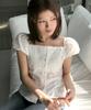 LETTER FROM MOON Rosie Lace Blouse (Ivory)