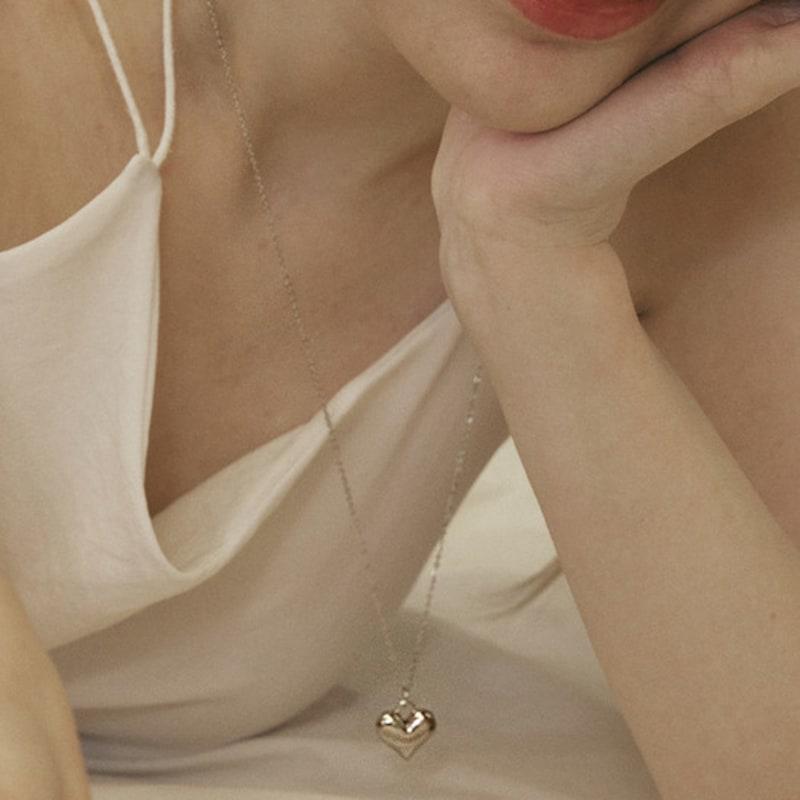 

Ssecondo Heart necklace, Mai_2 colors Gold