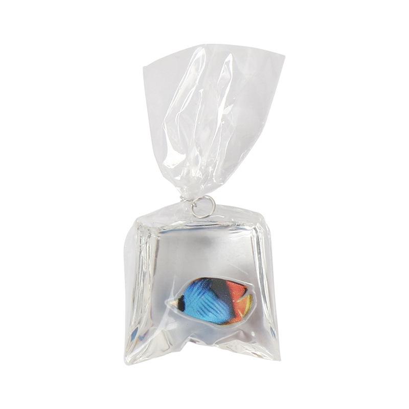 Goldfish Carp Resin Keychain Pendant: Creative DIY Mini Handbag Charm