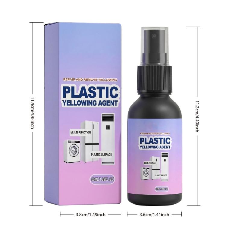 Quick Acting Plastic Stain Removal Agent 50ml Works On Multiple Surfaces for Home Appliances And Toy Color Restoration