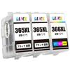 Compatible Ink Pigment Black and Dye Refill Set of for Canon and Compatible Ink Cartridges for Canon and PIXMA TS3530 and TS3730 Printers Cartridges,