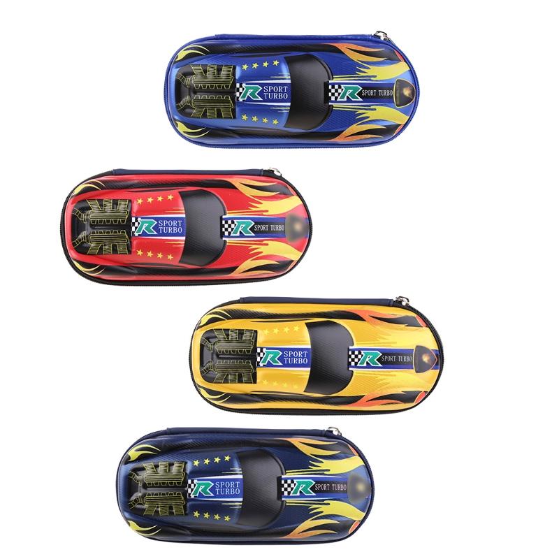 Large Capacity Cartoon Pencil Bag Pen for Case Zipper Lock with Hidden Storage Grids for Students Office School