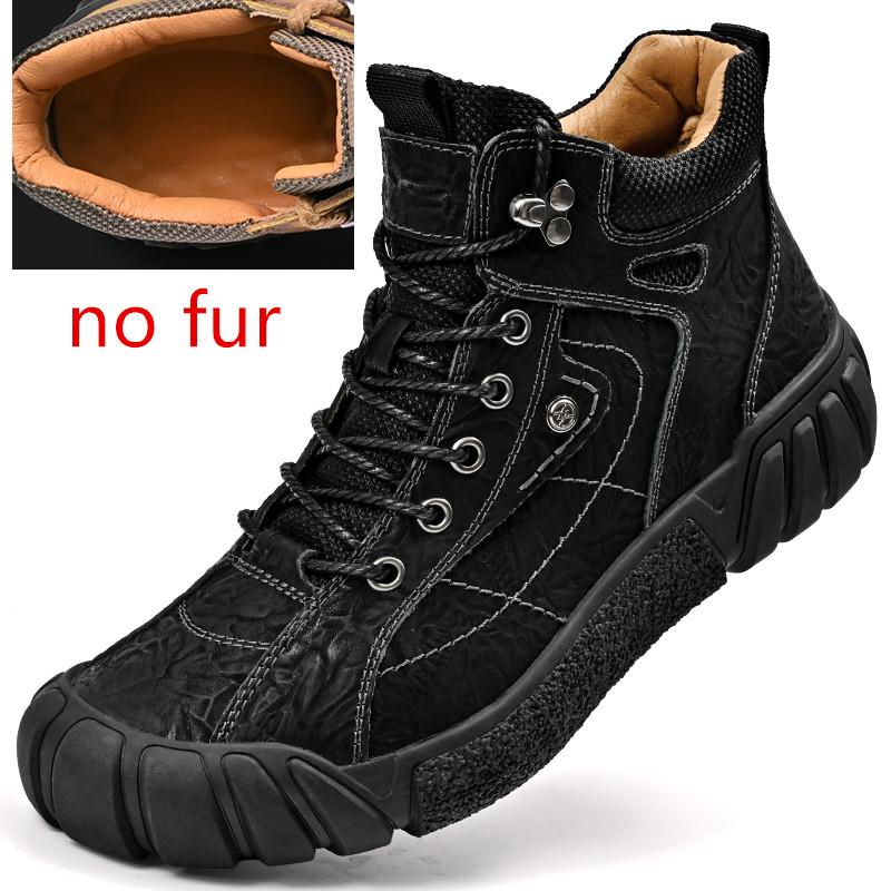 Fashion Man Cotton Shoes Lace Up Ankle Booties for Men Platform Short Barrel Sale Non Slip Trendy Designer Original Deals New Snow Boots