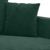 2 Piece Sofa Set with Cushions Dark Green Velvet