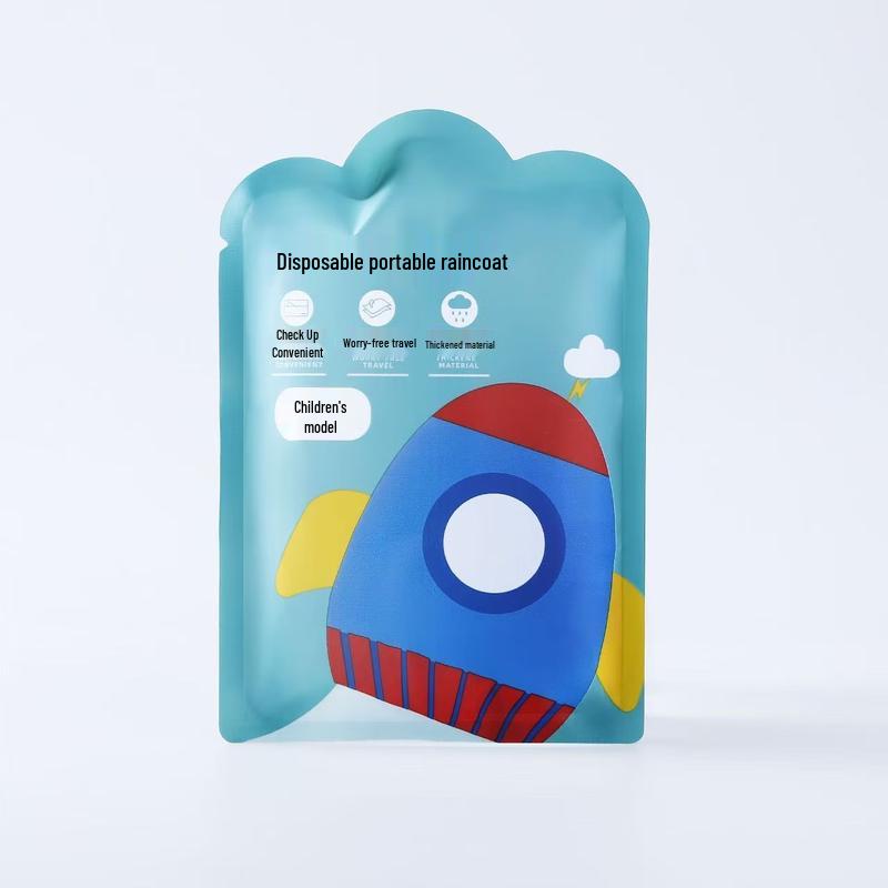 

Shixun Portable Kids Disposable Raincoat Card