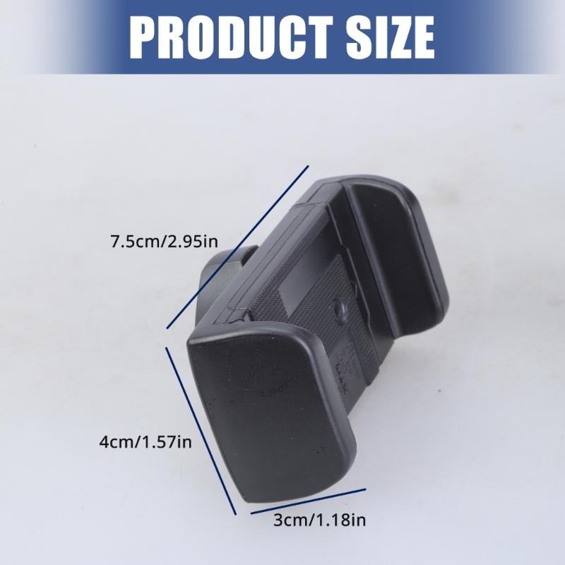 Mobile Clip Base Plastic Phone Clamps Monopod Mount Attachment for 17mm Ball Joint Suitable for Car & Desktop Stands