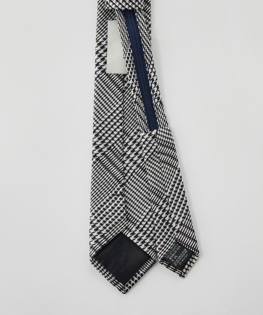 STCO Vibe Shift Check Slim Zipper Tie_White _Lntxz83Tcw