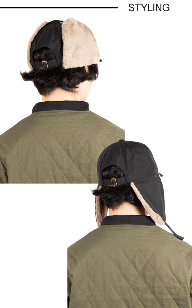 Nylon Fur Umpire Flap Ear Cold [Fabulous] Cap, Cap, Earmuffs, Fluffy, Fluffy, Covers, Hat, Autumn/Winter, Protection, Windproof, Unisex, Unisex.