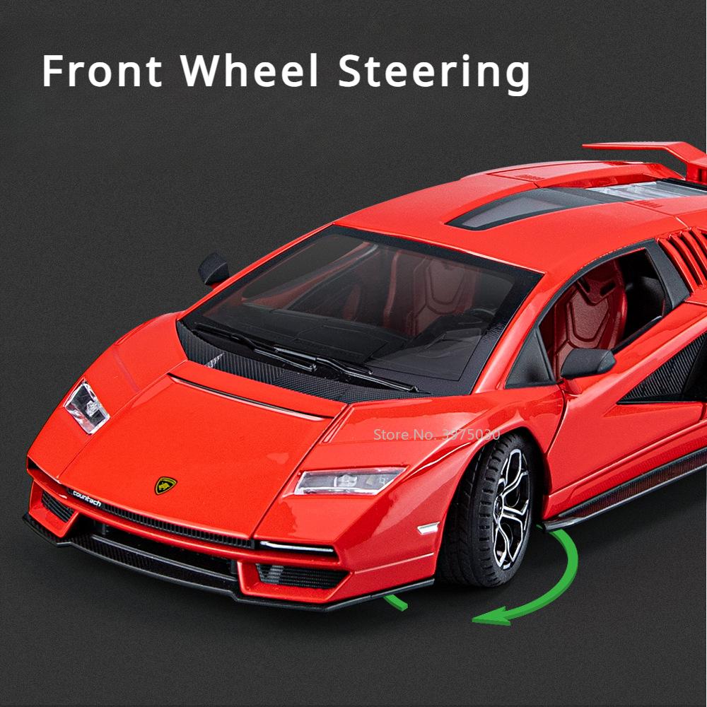 1/24 Lamborghini Countach LPI800-4 сплав спортивная модель автомобиля литая игрушечная — фото 5