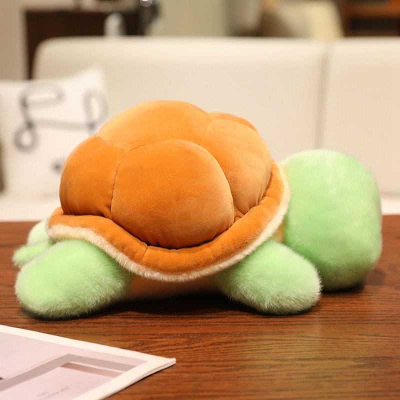 30/40 cm Cuscino Peluche Tartaruga Pane Carina Ciondolo Peluche Tartaruga Pane Kawaii Giocattolo Animale Morbido Riempito Decorazione per la Casa