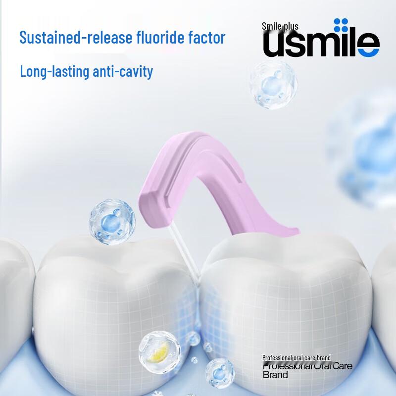 usmile Double-Line Anti-Cavity Dental Floss Picks
