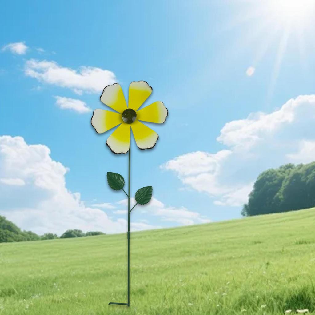 Decorative Garden Stake Pinwheels Art Spring Decoration for Patio Planter