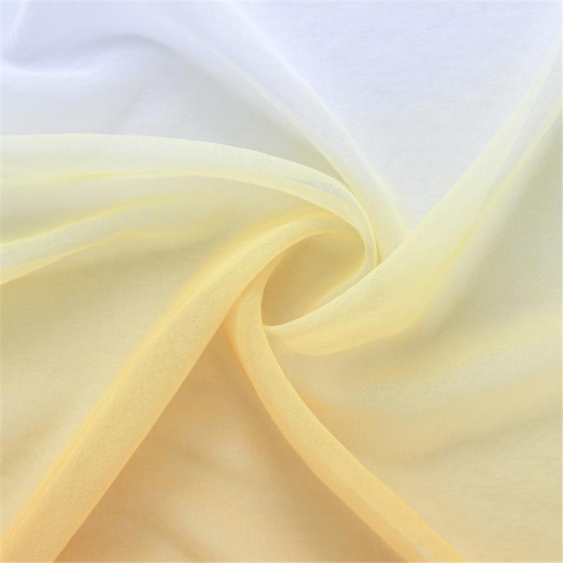 Einfache transparente Vorhänge mit Farbverlauf Elegante Fensterschleier für Wohnzimmer, Schlafzimmer & Balkon Sonnendurchlässige dekorative Tüllvorhänge