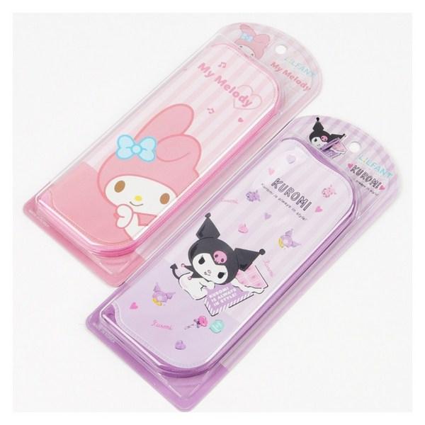 Sanrio Kuromi Mono Zipper Cutlery Holder, 1 Piece, Korean Popular Tableware