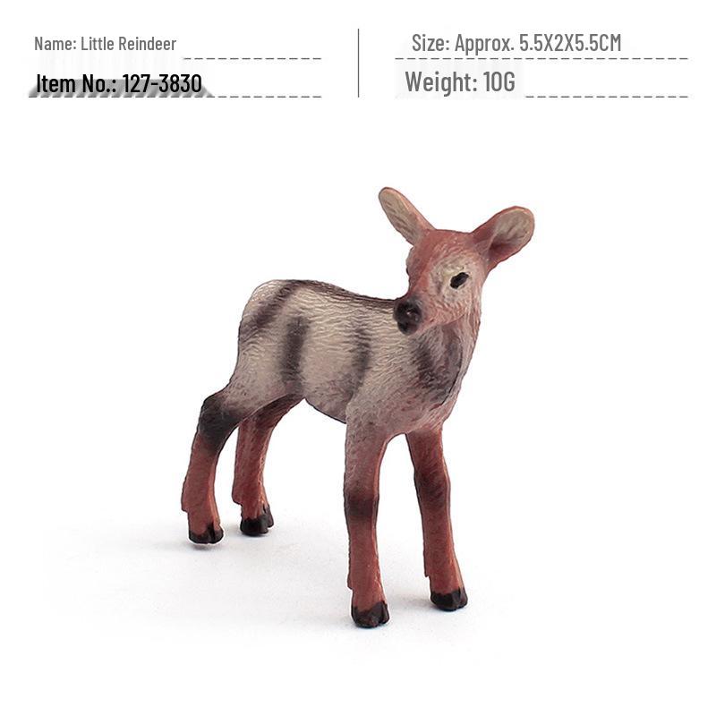Сплошная модель дикого животного: Детский когнитивный ornament с оленем