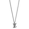 Louis Vuitton Classic Monogram Design Sterling Silver Necklace Men necklace M03649