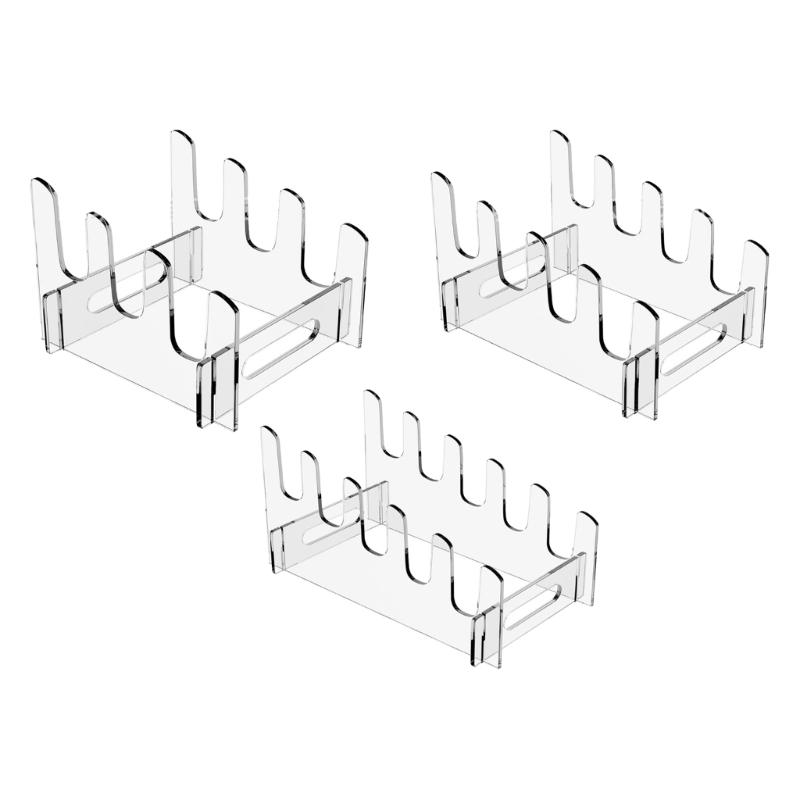 

Versatile Acrylic Platter Holder Shelves for Home and Restaurants Dropshipping