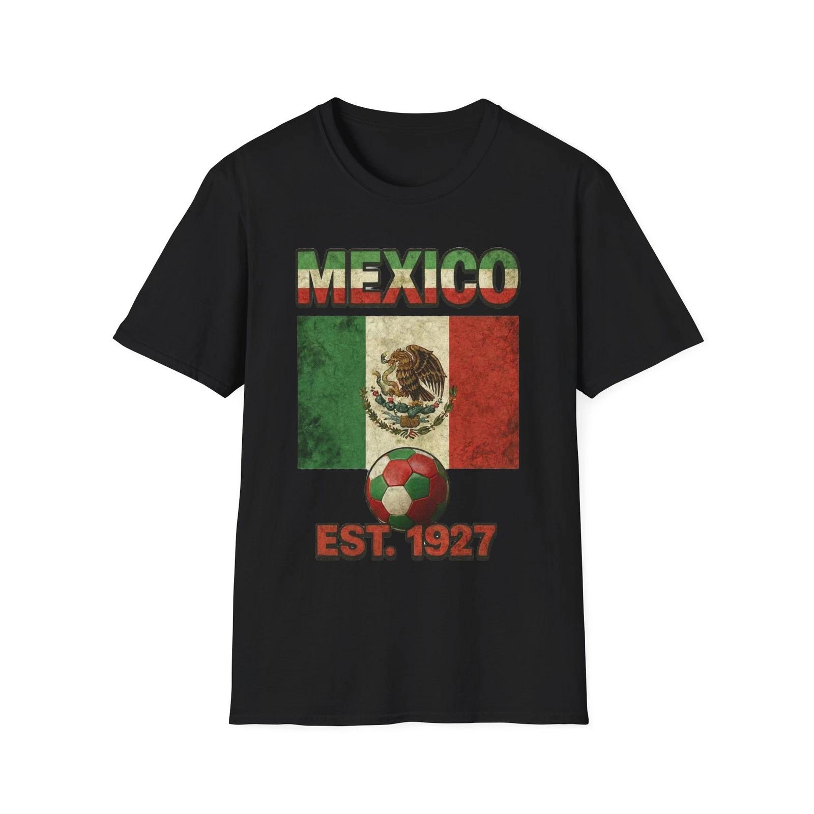 Mexico Flag Futbol Soccer T-Shirt | Nations Heritage Collection | Vintage S