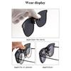 Men Photochromic Polarized Lens Flip Up Clip On Sunglasses Women Driving Sun Glasses With Clips