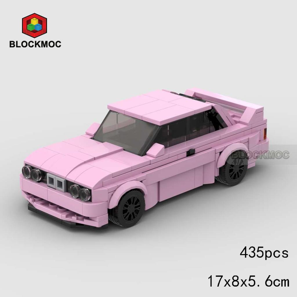 MOC Racing Car City Sports M3 E30 Series Building Blocks Bricks Set Kids Supercar Creative Vehicle Garage Toy