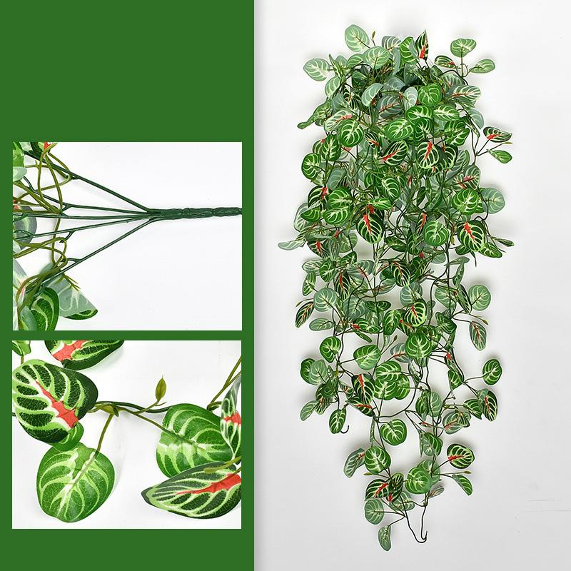 1PC Wand Hängen Pflanzen Künstliche Pflanzen Hängen Pflanzen Zweig Garten Hochzeit Decor