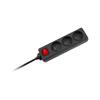 Extension Cord Power Strip 1.5M 3 Sockets 3X1.0Mm2 Rebel Switch