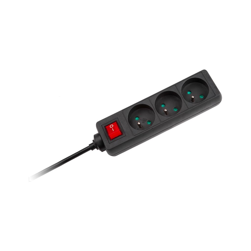 Extension Cord Power Strip 1.5M 3 Sockets 3X1.0Mm2 Rebel Switch