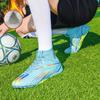 Professional Soccer Shoes Men Anti-slip Lace-up High Top Plush Long Studs Sports Shoes Men Grass Super Light Football Boots Men
