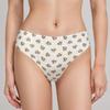 Ladies Spring and Summer Thin New Printed Ice Silk Breathable Quick Dry No Trace Low Waist Briefs