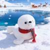 Weihnachts-Seelöwen-Stofftier - Meeresaquarium Stoffpuppe, Perfektes Geschenk für Kinder