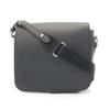 Used Andrei Taiga Ardoise Shoulder Bag M32482 Leather Black Used Mens