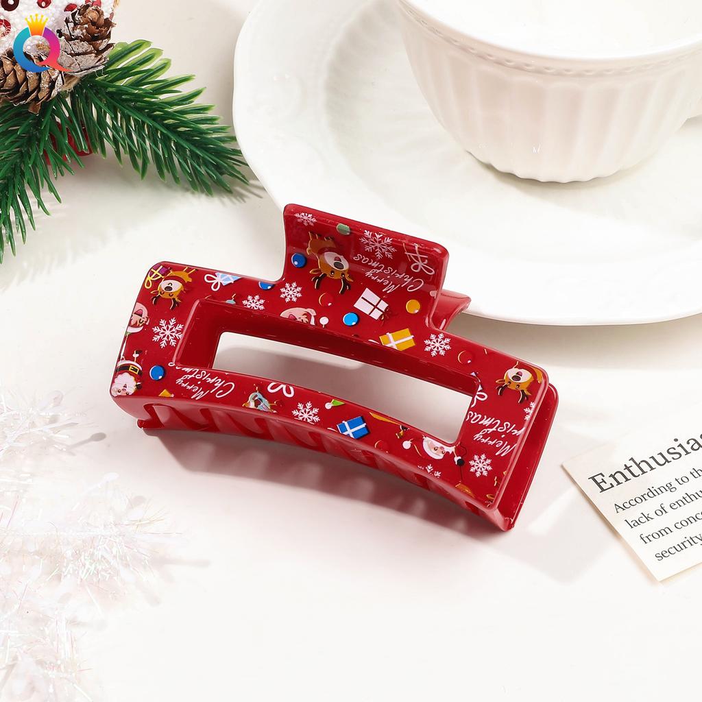 Weihnachts Haarnadel Dame Niedlich Süßer Druck Haarnadel Greifklemme Haarklammer Haaraccessoires